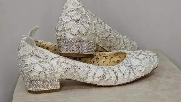 Bespoke - Crystal Embellished Wedding Shoes - Own Product - Image 2