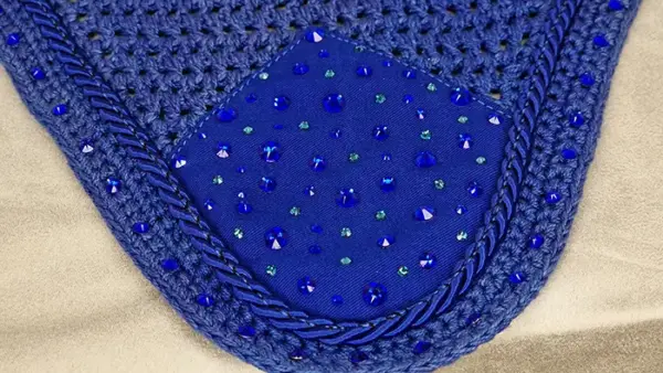 Fly Veil with Crystal Embellished Design - Various Colours - Image 16