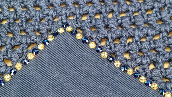 Fly Veil with Crystal Embellished Design - Various Colours - Image 22