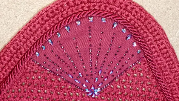 Fly Veil with Crystal Embellished Design - Various Colours - Image 17