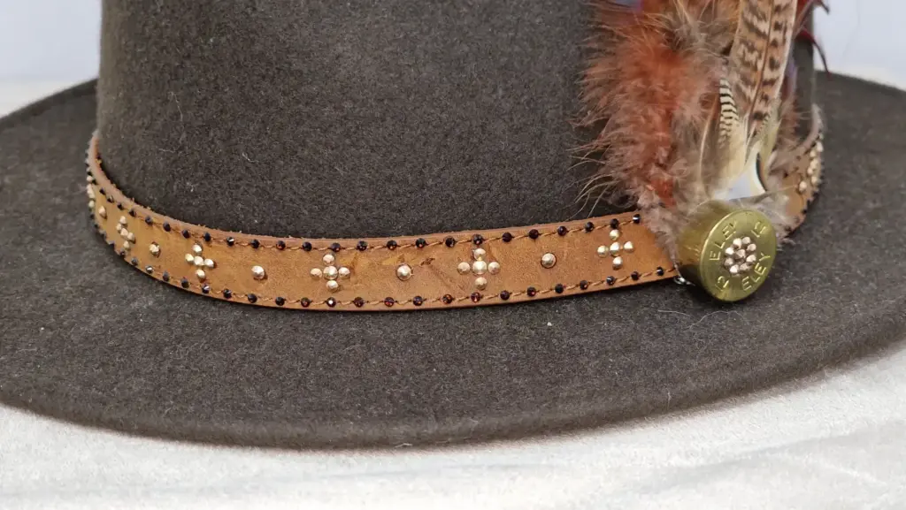 Bespoke - Crystal Embellished Fedora Hat - Own Product