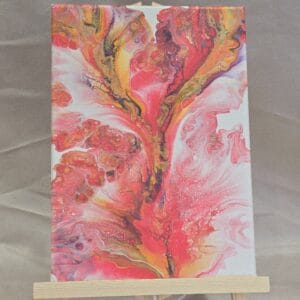 Pretty in Pink - a Unique Hand Painted Cotton Canvas