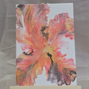 All Fired Up - Red Pink & Black Cotton Canvas