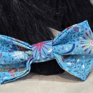 Pale Blue Dog Dickie Bow